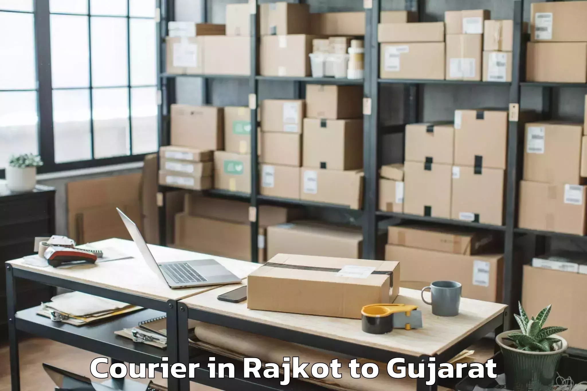 Top Rajkot to Amod Courier Available